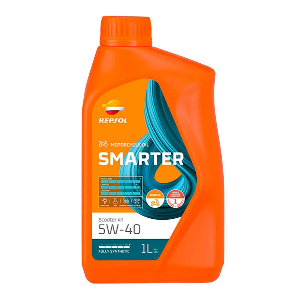 Motorcycle Oil Repsol Smarter Scooter 4T 5W-40 1L - EuroBikes