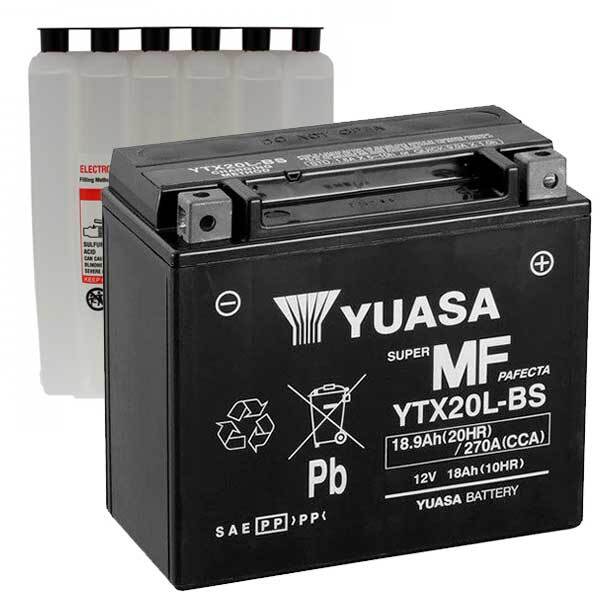 PowerStar-NEW Yuasa YTX20L-BS Maintenance-Free Repalcement Battery 3 YEAR WARRANTY 
