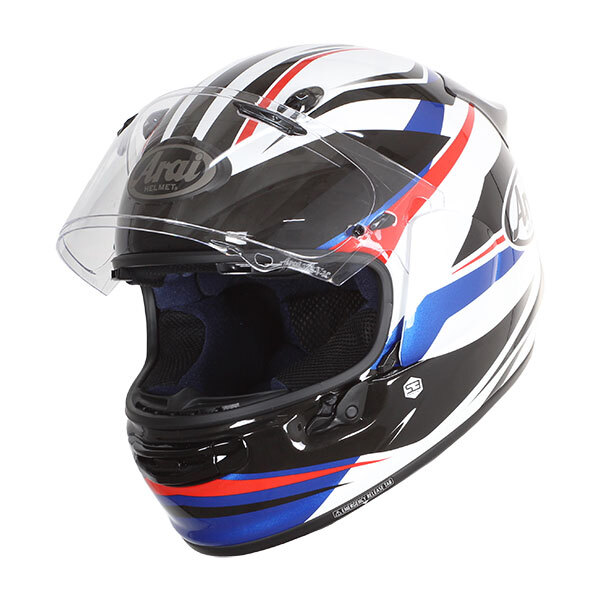 Full Face Helmet Arai Quantic Ray White Blue Red - EuroBikes