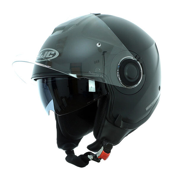 HJC I40 Motorcycle Scooter Open Face Cruiser Bike Demi-Jet Touring Helmet Black 