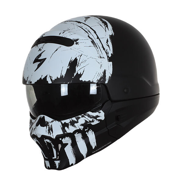 evo half face helmet matte black