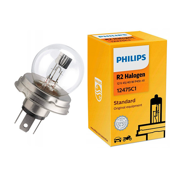 Philips R2 Halogen Lamp European Spotlight 45 / 40W - EuroBikes